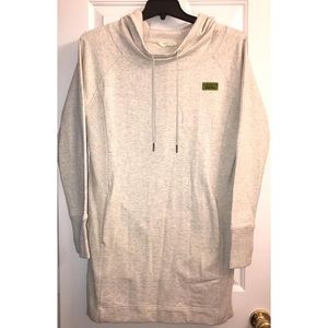 Light Grey Earth Yoga Dress Hoodie